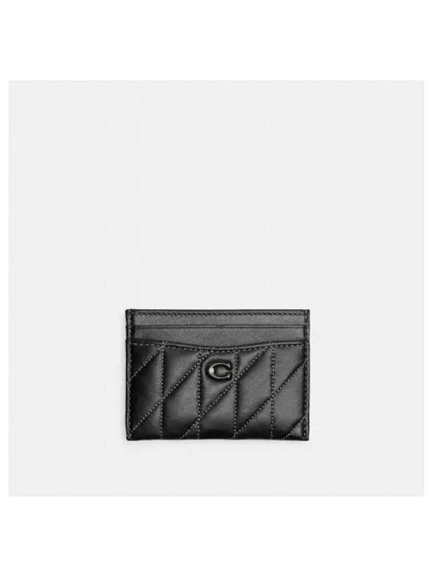 Pillow Quilted Card Wallet Black - COACH - BALAAN 1