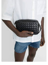 Intrecciato Small Cross Bag Black - BOTTEGA VENETA - BALAAN.