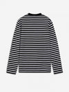 Fox Logo Stripe Long Sleeve T-Shirt White Black - MAISON KITSUNE - BALAAN 3