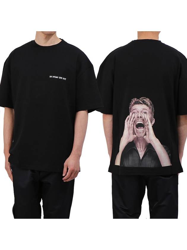 Bowie Print Short Sleeve T-Shirt Black - IH NOM UH NIT - BALAAN 2