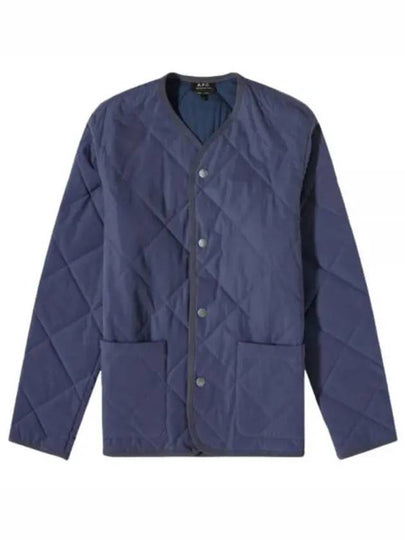 Julien Quilted Jacket Navy - A.P.C. - BALAAN 2