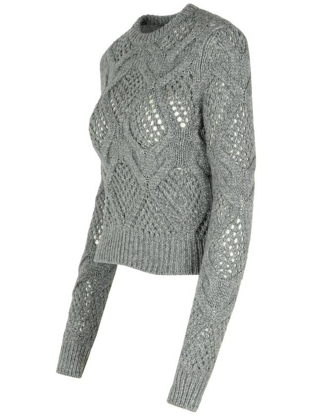 Sportmax 'Narvel' Grey Wool Blend Sweater - MAX MARA SPORTMAX - BALAAN 2