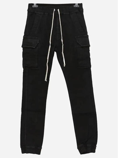 Mastodon Drawstring Cargo Pants Black - RICK OWENS - BALAAN 2