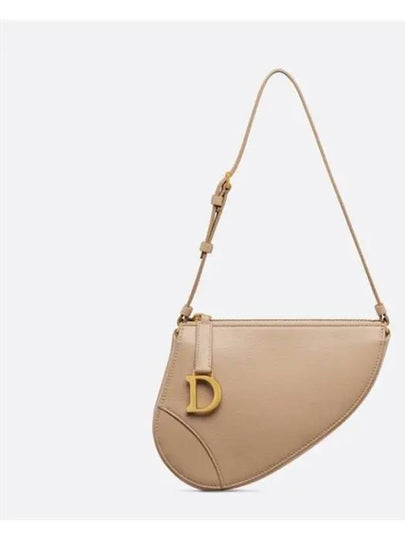 Saddle Rodeo Goatskin Pouch Bag Biscuit - DIOR - BALAAN 2