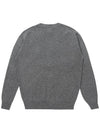 Men's Wool V-neck Cardigan Gray SW21IW01GE - SOLEW - BALAAN 3