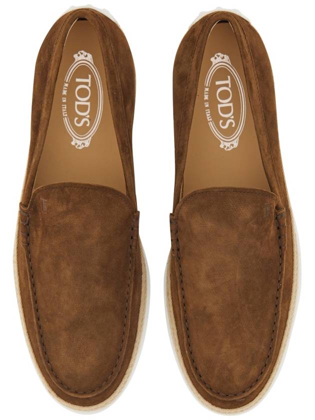 Men's Suede Slip-On Loafers Mocha - TOD'S - BALAAN 6