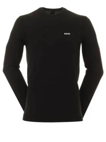 Logo Print Regular Fit Sweatshirt Black - HUGO BOSS - BALAAN 2