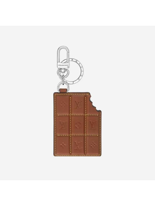 LV Chocolate Bar Figurine Key Holder Bag Charm Brown - LOUIS VUITTON - BALAAN 1