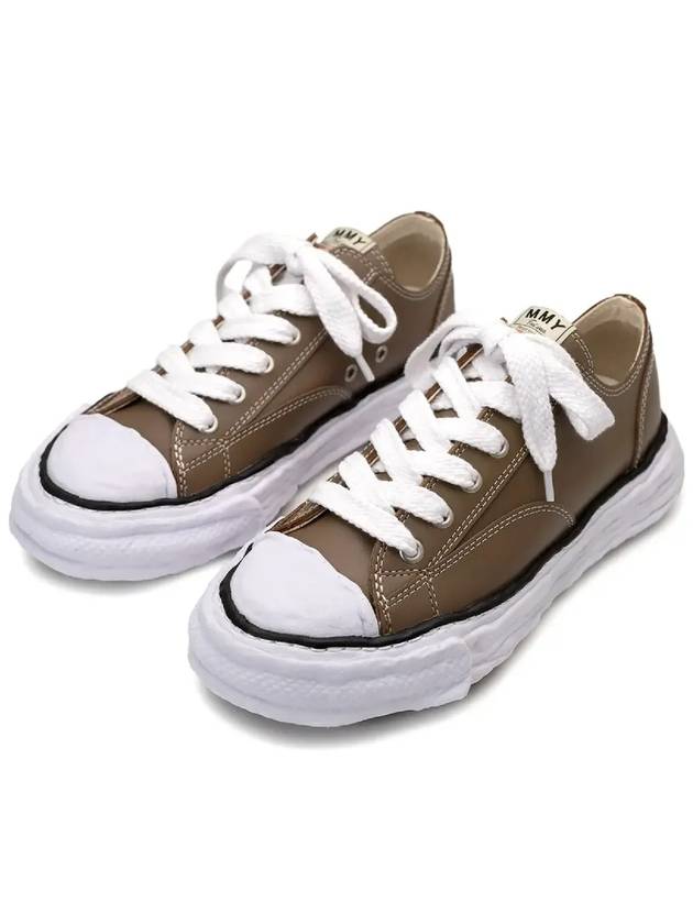 Peterson23 OG Sole Leather Low Top Sneakers Brown - MIHARA YASUHIRO - BALAAN 2