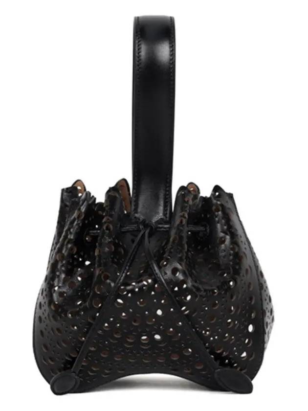 Rose Marie 16 Punching Bucket Bag Black - ALAIA - BALAAN 2