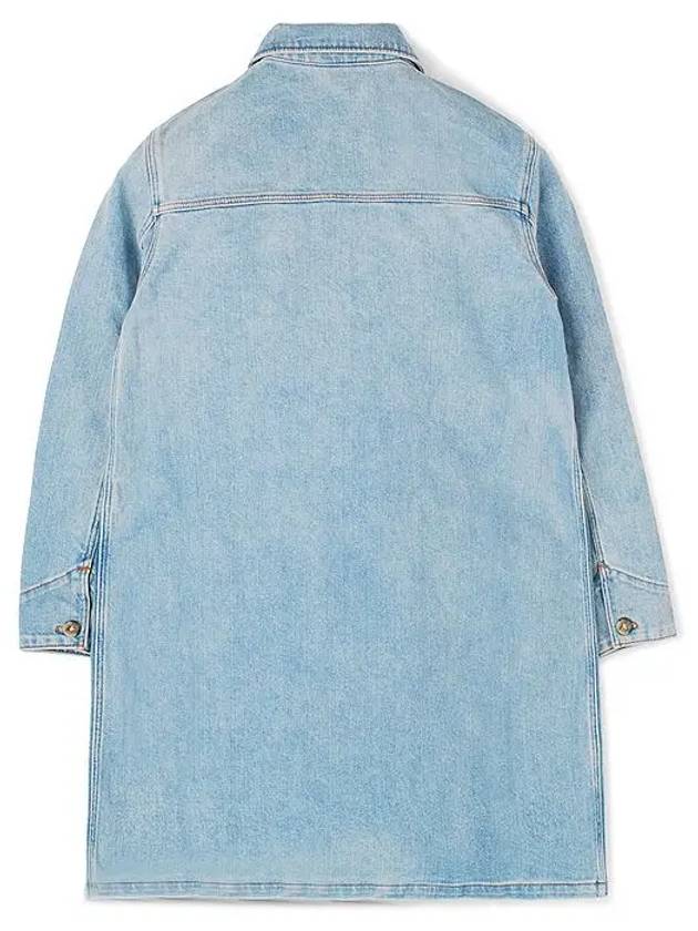 A.P.C. Women's Aurelia Denim Short Dress Stone Wash Indigo COFDI F05822 IAL - A.P.C. - BALAAN