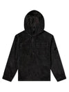 Lens Wappen Corduroy Shirt Hooded Anorak Black - CP COMPANY - BALAAN 3