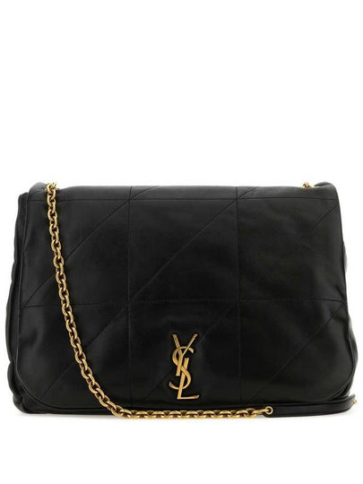 Jamie Logo Plaque Leather Shoulder Bag Black - SAINT LAURENT - BALAAN 2