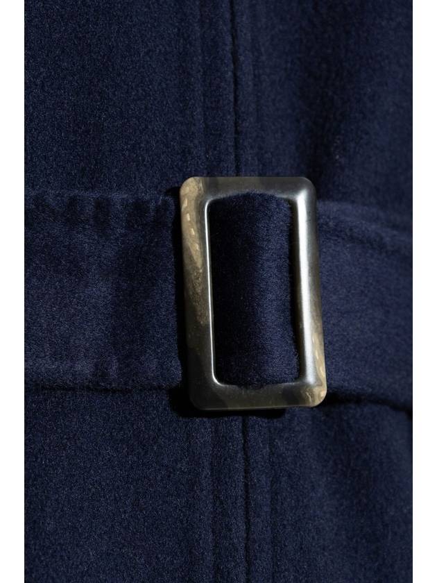 Emporio Armani Coat With Hood, Women's, Navy Blue - EMPORIO ARMANI - BALAAN 5