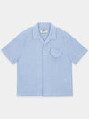 Open Collar Cover Pocket ShirtSky Blue - KINETO - BALAAN 3