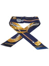 Cavalcades Twilly Scarf Marine - HERMES - BALAAN 3