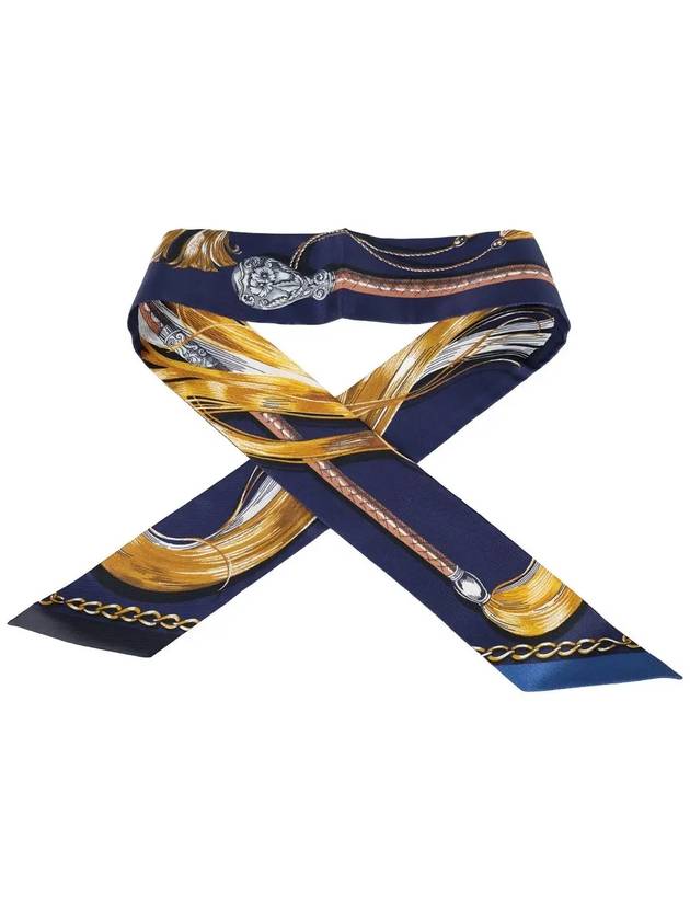 Cavalcades Twilly Scarf Marine - HERMES - BALAAN 3