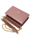 Triomphe Chain Shiny Calfskin Half Wallet Vintage Rose - CELINE - BALAAN 5