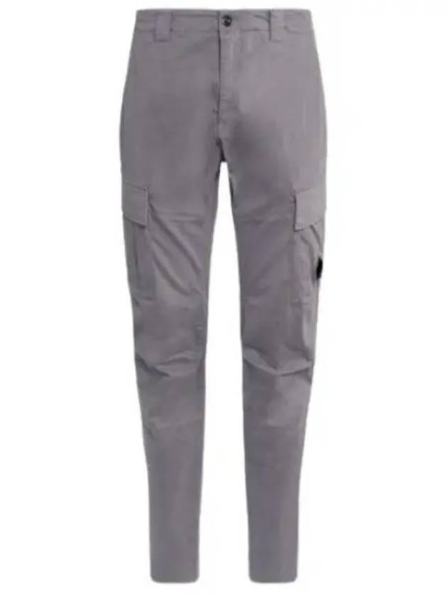 Stretch Satin Cargo Straight Pants Grey - CP COMPANY - BALAAN 2