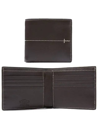 Center Stitch Half Wallet Brown - TOD'S - BALAAN 2