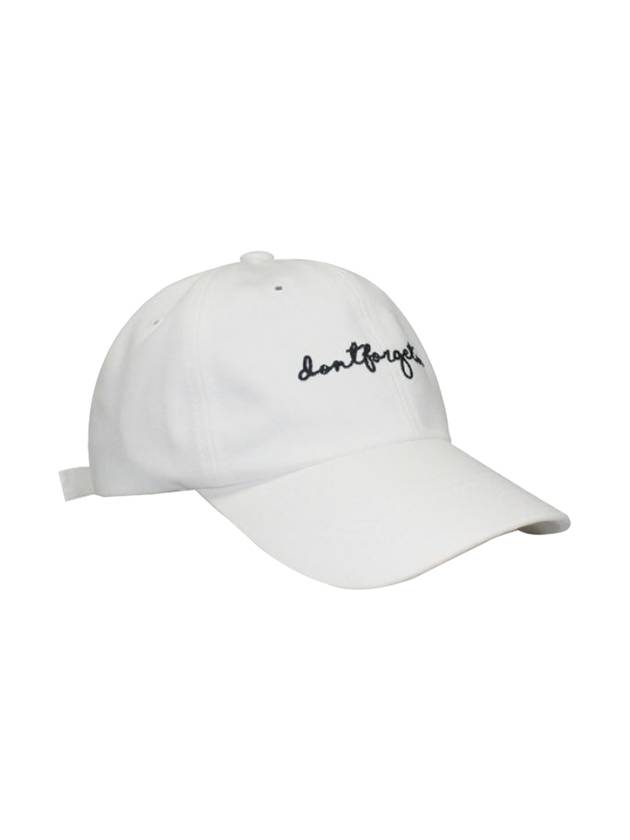 Script 2 Ball Cap White - DONTFORGETME - BALAAN 2