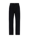 Vanessa Denim Straight Jeans Black - SAINT LAURENT - BALAAN 1