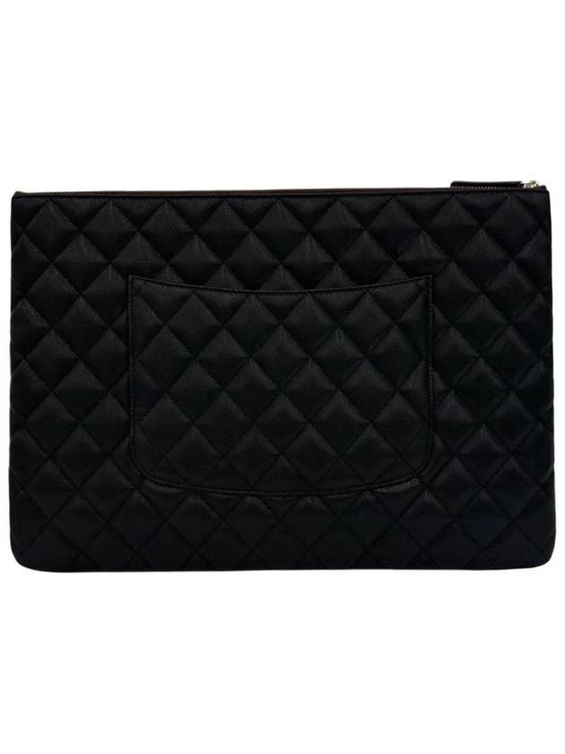 Classic Clutch Large Caviar Gold Plated AP4022 - CHANEL - BALAAN 3