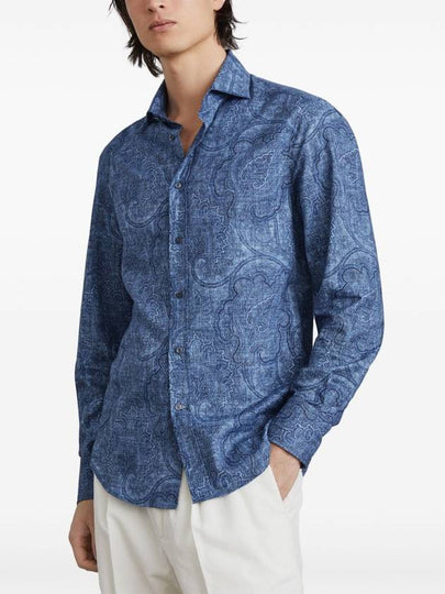 Brunello Cucinelli Shirts Blue - BRUNELLO CUCINELLI - BALAAN 2