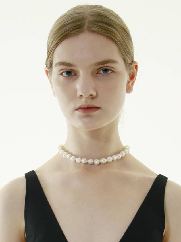 Bijou Classic Natural Freshwater Pearl Necklace 11mm - AMADEE - BALAAN 5