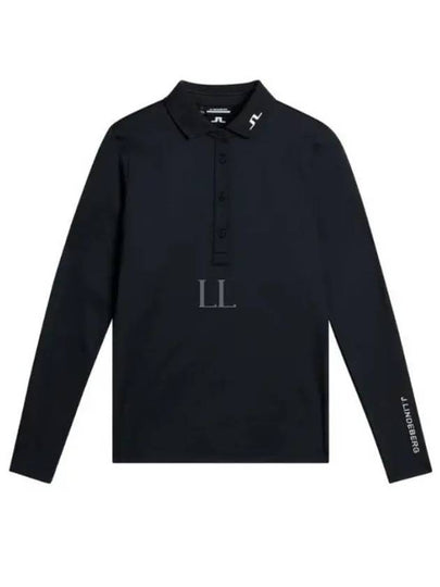 Women's Tour Tech Long Sleeve Polo Black - J.LINDEBERG - BALAAN 2