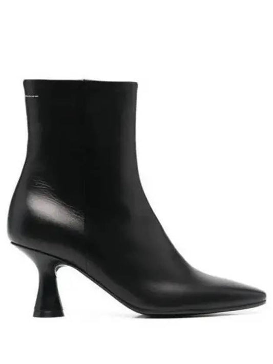 Leather Pointed Heel Chelsea Boots Black - MAISON MARGIELA - BALAAN 2