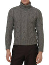 Baby Yak Cable Turtleneck Grey - TOM FORD - BALAAN 3