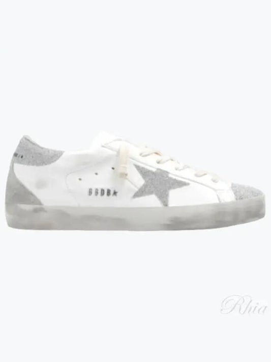 Superstar Glitter Low Top Sneakers Silver White - GOLDEN GOOSE - BALAAN 2