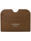 Silver Logo Card Wallet Brown - ACNE STUDIOS - BALAAN 2