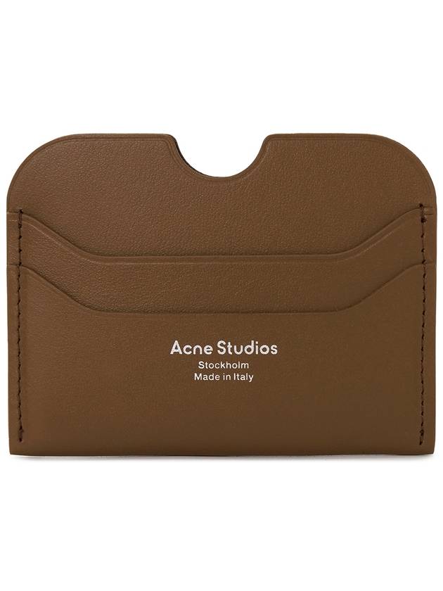 Silver Logo Card Wallet Brown - ACNE STUDIOS - BALAAN 2