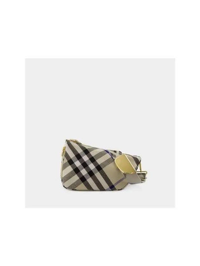 Shield Check Medium Cross Bag Beige - BURBERRY - BALAAN 2