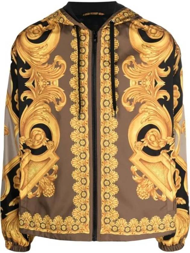 Men's Baroque Windbreaker Jacket Yellow - VERSACE - BALAAN 2