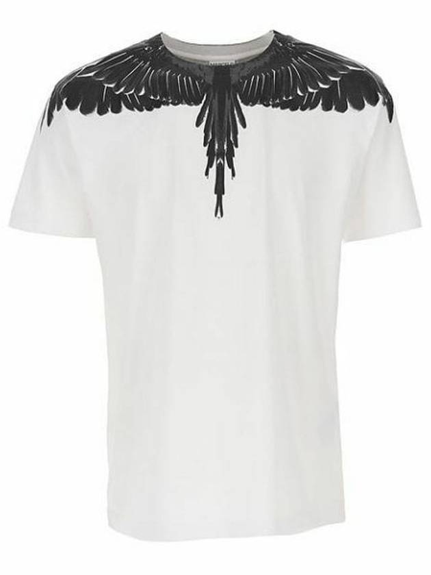 Men's Icon Wings Short Sleeve T-Shirt White - MARCELO BURLON - BALAAN 2