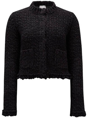 9B00018 M3957 999 Tweed padded jacket black women s TJ - MONCLER - BALAAN 1