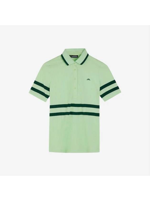 Women's Moira Polo Shirt Patina Green - J.LINDEBERG - BALAAN 3