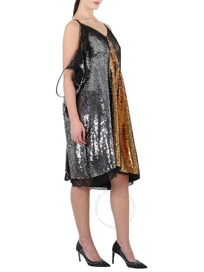 Burberry Ladies Gold Bicolor Sequin Cocktail Dress - BURBERRY - BALAAN 2