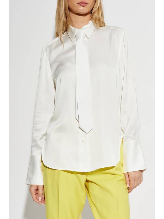 Paul Smith Shirt With Attached Tie, Women's, White - PAUL SMITH - BALAAN 3