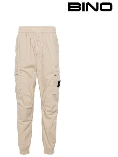 Stretch Cotton Tela Paracadute Cargo Straight Pants Sand - STONE ISLAND - BALAAN 2