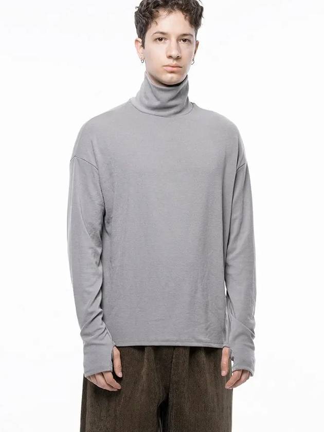 Men s M243TP04BE Spandex Finger Warmer Turtleneck Polar T shirt Beige - CHANCE'S NOI - BALAAN 7