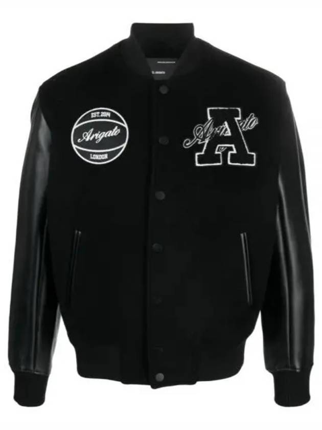 A1487001 Black Hudson Varsity Jacket - AXEL ARIGATO - BALAAN 1