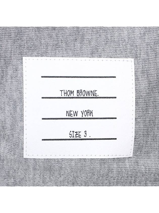 RWB Stripe Cotton Short Sleeve T-shirt Grey - THOM BROWNE - BALAAN 7