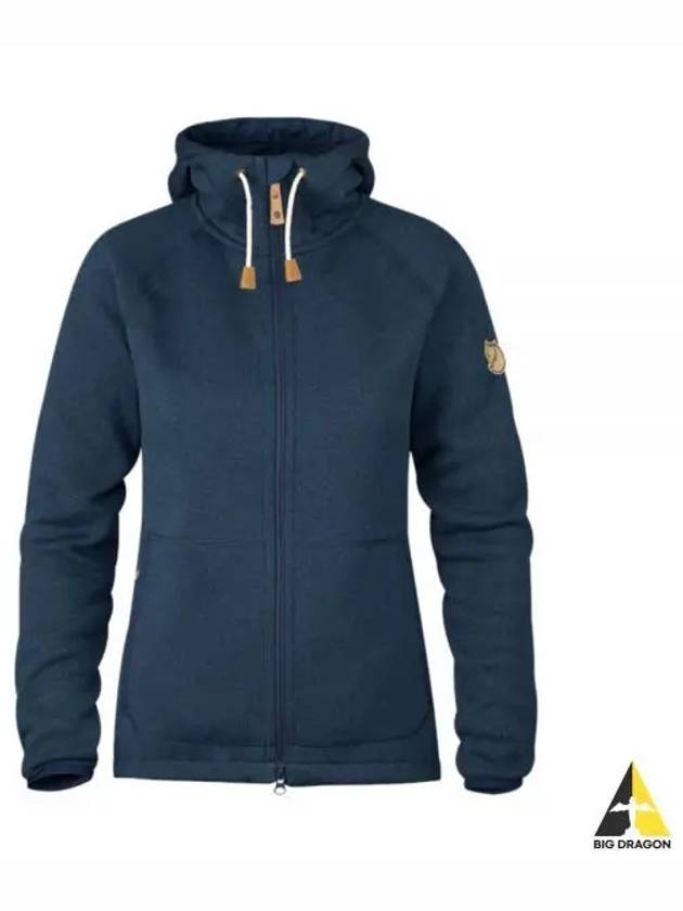 Women s OVIK FLEECE HOODIE Navy 89516560 W DEEP FOREST - FJALL RAVEN - BALAAN 2