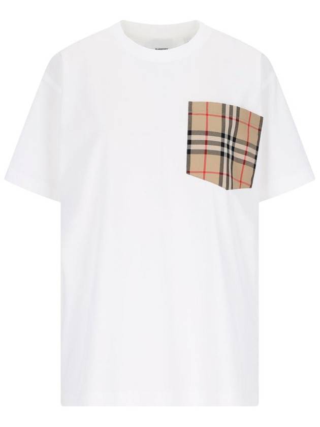 Long Sleeve T-Shirt 8073031A1464 WHITE - BURBERRY - BALAAN 2