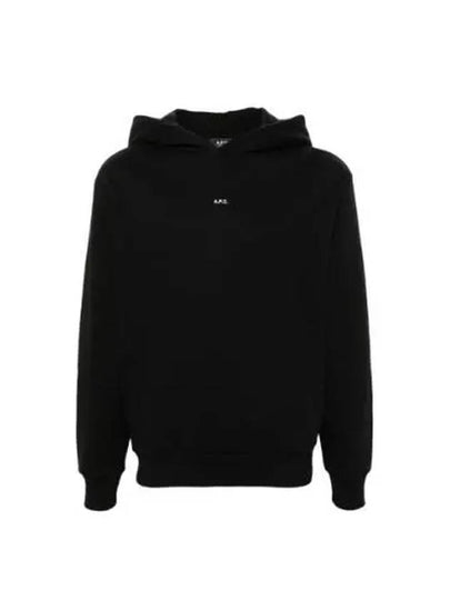 Boxy Micro Logo Hoodie Black - A.P.C. - BALAAN 2