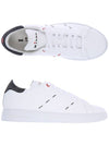 23ss USSN001 XB602002 BIANCO/ASPHALT stitch detail white & charcoal sneakers - KITON - BALAAN 2